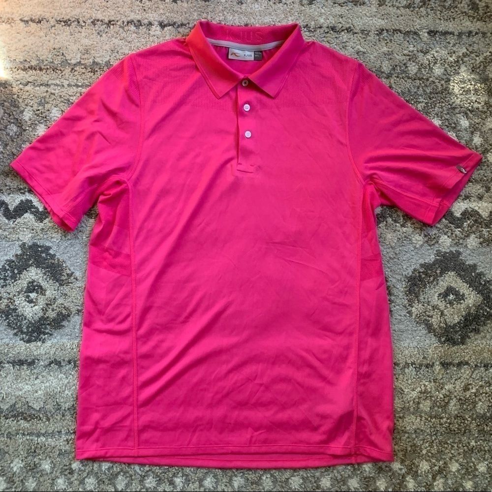 Kjus Men's Performance Polo Shirt - Hot Pink Large